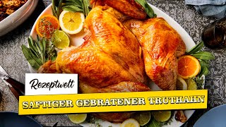 Saftiger gebratener Truthahn 🥰 Einfaches Truthahn Rezept 🍽️😋 Truthahn Rezept [upl. by Ipoillak]