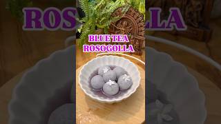 Unique Purple Rosogolla in Bengali Style  Blue tea Rosogolla Puja Recipe shorts food [upl. by Barney]