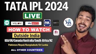 IPL 2024 Live  How to Watch IPL 2024 in Foreign Countries [upl. by Doley]