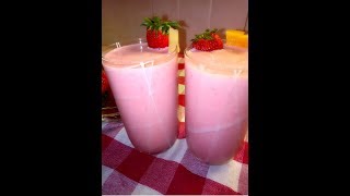 Strawberry Lassi  Refreshing Summer Drink [upl. by Hafital]