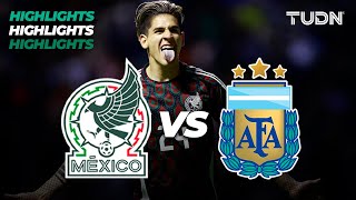 HIGHLIGHTS  México 30 Argentina  Amistoso Sub 23  TUDN [upl. by Akimahs]