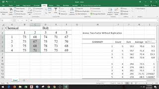 Randomized Complete Block Design using Excel [upl. by Nireil]