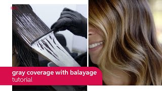 How to Cover Gray Hair With a Balayage Using Koleston Perfect  Wella Professionals [upl. by Kathrine]