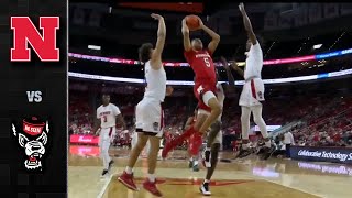 Nebraska vs NC State Mens Basketball Highlights 202122 [upl. by Hathcock]