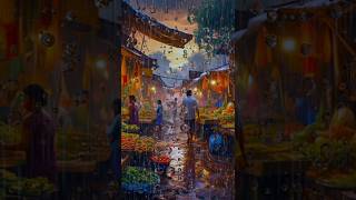 Old Market monsoon season ytshorts shorts fyp aiart natureandrainsoundsforsleeping [upl. by Ardnikal237]