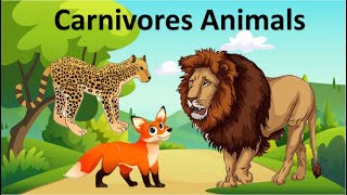 carnivores animals based on food habits Carnivoresanimals typesofanimals etoddlers [upl. by Aihppa430]