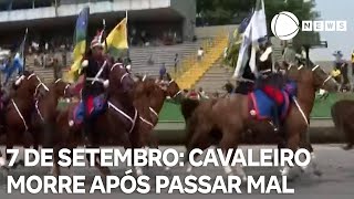 7 de Setembro Oficial da Cavalaria morre após passar mal durante desfile [upl. by Washburn]