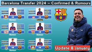 Barcelona Transfer News  Confirmed amp Rumours With Grimaldo  Transfer Winter 2024  Update Today [upl. by Venable861]