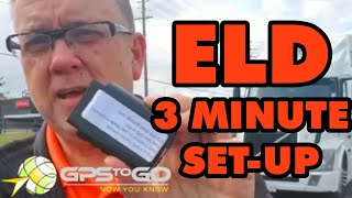 ELD Up amp Running in 3 minutes GPS to GO amp Geotab Drive [upl. by Halpern]