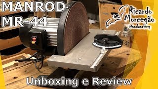 Lixadeira de Disco MANRODMR44  Unboxing e Review [upl. by Reba]