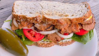 Vital Wheat Gluten Deli Meat  Seitan  Vegan Deli Meat  Vegan Sandwich Meat  Easy Seitan Recipe [upl. by Voleta906]