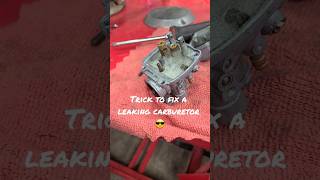 Trick to fixing a leaking carburetor mechanic hack carburetor howto motorcycle [upl. by Mick326]