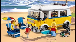 Head out on a Surfing Holiday with the Beachy New LEGO® Creator 3in1 Sunshine Surfer Van [upl. by Normy31]