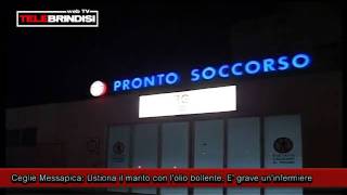 Ceglie Messapica Ustiona il marito con lolio bollente E grave uninfermiere [upl. by Emogene213]