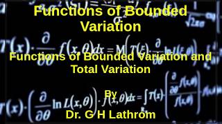 Functions of Bounded Variation  Part 2 [upl. by Aubin16]