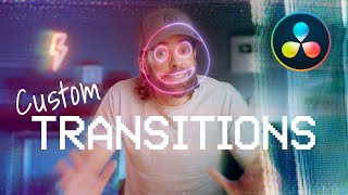 Make YOUR OWN TRANSITIONS Fast Easy and FREE  DaVinci Resolve 18 Tutorial [upl. by Seni]