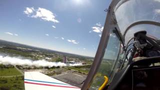 The Syracuse Airshow A view from the GEICO Skytypers cockpit [upl. by Lodge330]