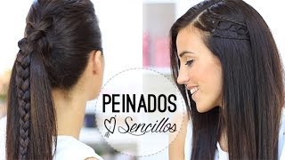 PEINADOS SENCILLOS CON TRENZAS [upl. by Alidis]