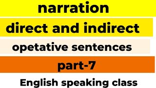 narration direct and indirect opetative sentencesgsponlinestudychannel6788 [upl. by Gnoz236]