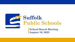 August 10 2023  School Board Meeting [upl. by Allimac]