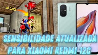 SAIU MELHOR SENSIBILIDADE E DPI PARA XIAOMI REDMI 12C ATUALIZADA FREE FIRE 2024 [upl. by Anivahs]