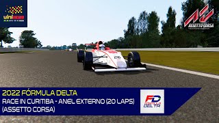 2022 Fórmula Delta  Race in Curitiba  Anel externo 20 laps  Schotten VS Bedani Assetto Corsa [upl. by Jessika]