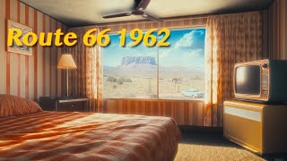 Route 66 1962  Ambience Retro TV Commercials Fan Noise Sleep Sounds [upl. by Stichter]