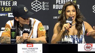 Raquel Pennington vs Julianna Pena Press Conference Highlights UFC 307 [upl. by Siwel55]