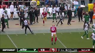 George Kittle  Highlights  49ers vs Jets  NFL Week 1 2024 [upl. by Adnaugal408]