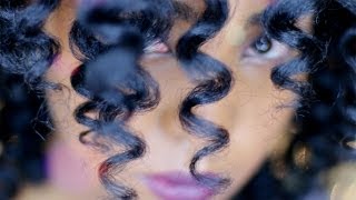 How To Perfect Curling Wand Curls on Natural Hair Tutorial [upl. by Abbate]