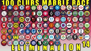 100 Clubs Elimination Marble Race in Algodoo 14 \ Marble Race King [upl. by Adnohsor]