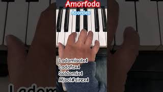 Amorfoda acordes pianotutorial music piano [upl. by Nahtanaj]