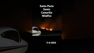 wildfire fire camarillo santapaula somis 805 ventura [upl. by Carola148]