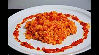 Vegetarian Risotto with Ajvar  Risotto mit Ajvar  Rižoto sa Ajvarom [upl. by Belldame]