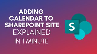 How To Add Calendar To SharePoint Site 2024 [upl. by Ardaid]