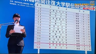 箱根駅伝予選会結果発表 [upl. by Panayiotis]