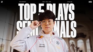 Top 5 Plays from the Semifinals  Worlds 2024 [upl. by Eilsehc]