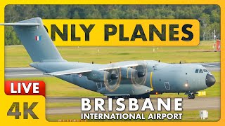 🔴 LIVE French A400M amp RAAF C130Js at BNE w ATC  Brisbane International Airport Australia ✈️ [upl. by Maude]