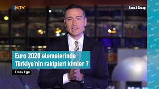 SoruampCevap EURO 2020 Elemelerinde Türkiyenin rakipleri kimler [upl. by Sivad]