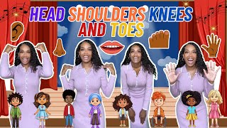 Head Shoulders Knees and Toes Learning with Ms Houston Kid Songs  Nursery Rhymes [upl. by Llorrad]