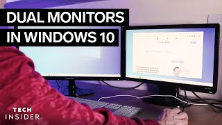 How To Set Up Dual Monitors In Windows 10 2022 [upl. by Bullion]