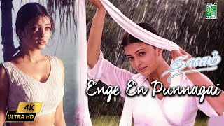 Enge En Punnagai  4K Video  Thaalam  ARRahman  Aishwarya Rai  Vairamuthu [upl. by Morrie713]