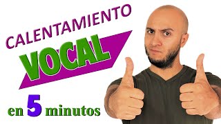 CALENTAMIENTO VOCAL RÁPIDO en 5 minutos COMO calentar LA VOZ [upl. by Mccourt]