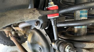 Sway bar links replacement 3rd gen dodge ram 2500 [upl. by Galliett]