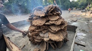 Rajasthani Traditional Baatis Cooked in Cow Dung Cake  Jodhpur Street Food [upl. by Harleigh]