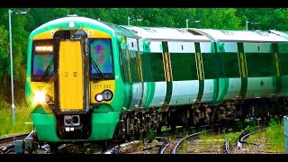 Southern Class 3773  377342 3 Car Unit At Tattenham Corner amp Kingswood [upl. by Iret218]