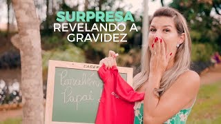 Surpresa de revelação de gravidez para o marido [upl. by Esilanna]