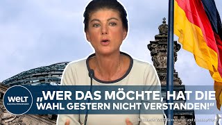 SAHRA WAGENKNECHT quotSind ein Machtfaktor in Deutschlandquot So rechnet die Politikerin mit der Ampel ab [upl. by Braun497]