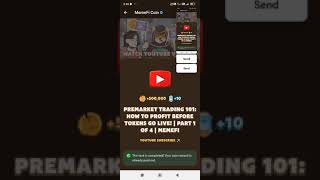 PREMARKET TRADING 101 HOW TO PROFIT BEFORE TOKENS GO LIVE  PART 1 OF 4  MEMEFI New Video Code [upl. by Oleic182]