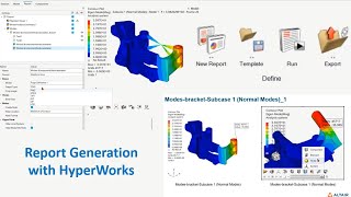 Creating Report with HyperWorks for Modal Analysis [upl. by Alfeus48]